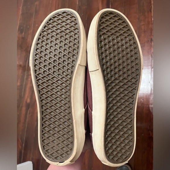 Vans Off The Wall Destroy Luxury Burgundy Skateboarding Shoes Size 10 - Picture 9 of 9